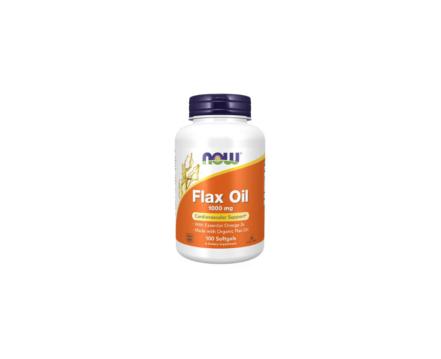 Now Flax Oil 1000Mg 100 softgels Now Flax Oil 1000Mg 100 softgels - Image 1