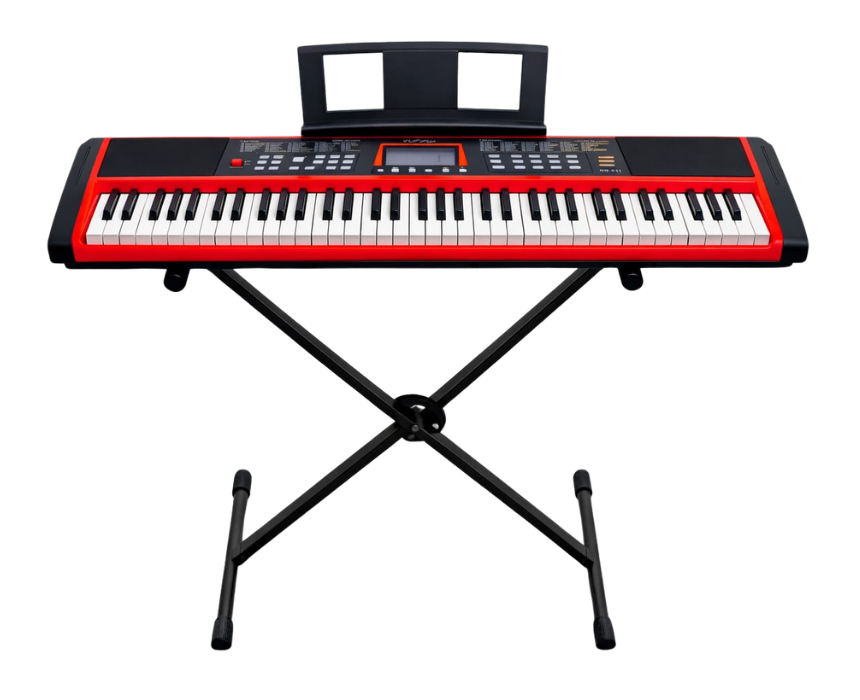 RS-611 Portable Keyboard Piano With Stand and Pedal RS-611 Portable Keyboard Piano With Stand and Pedal - Image 1