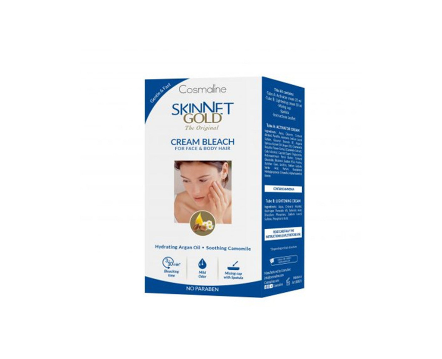 Skinnet Gold Cream Bleach Face and Body Kit 75 ml Skinnet Gold Cream Bleach Face and Body Kit 75 ml - Image 1