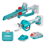 Total 20V BL Chainsaw 6" and pruner with 2 batteries and charger kit - Image 