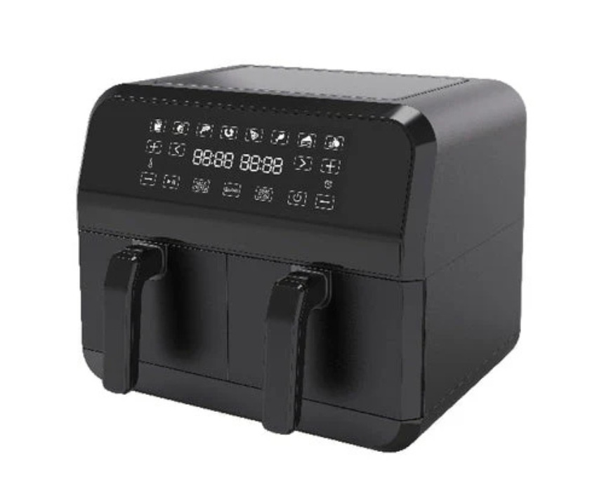 Untitled design (1) Campomatic Dual Air Fryer 9L XXL Digital 1700W - Image 1