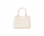 Armani Exchange Logo Embossed Bag in White - Image 