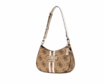 Guess Noelle Shoulder Bag in Beige - Image 