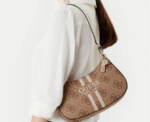 Guess Noelle Shoulder Bag in Beige - Image 