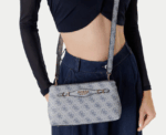 Guess Katya Crossbody Bag in Grey - Image 