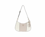 Guess Noelle Saffiano Shoulder Bag in White - Image 