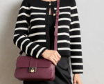 Anna Field Handbag in Burgundy - Image 