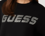 Guess Rhinestone Logo Set in Black - Image 