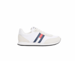 Tommy Hilfiger Multi Textured Sneakers in White - Image 