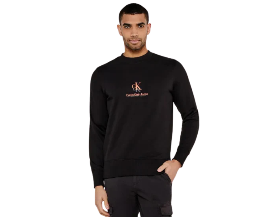 Untitled design - 2026-02-28T115731.897 Calvin Klein Elevated Essentials Sweatshirt in Black - Image 1