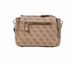 Guess Monogram Crossbody Bag in Beige - Image 
