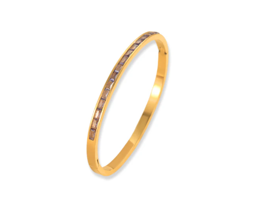 Untitled design (22) Gray Stones Bangle - Image 1