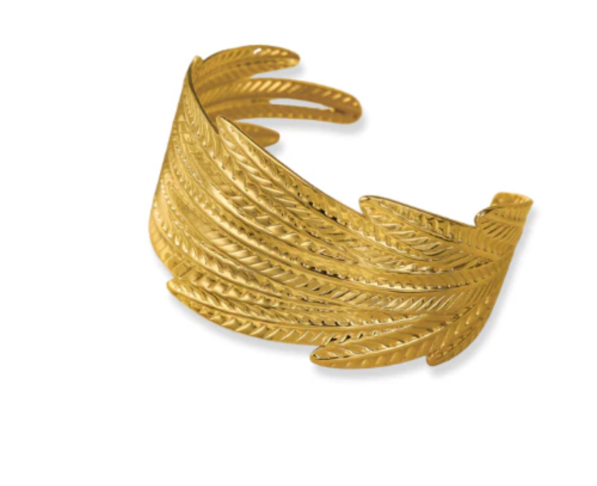 Untitled design (29) Feather Bangle - Image 1