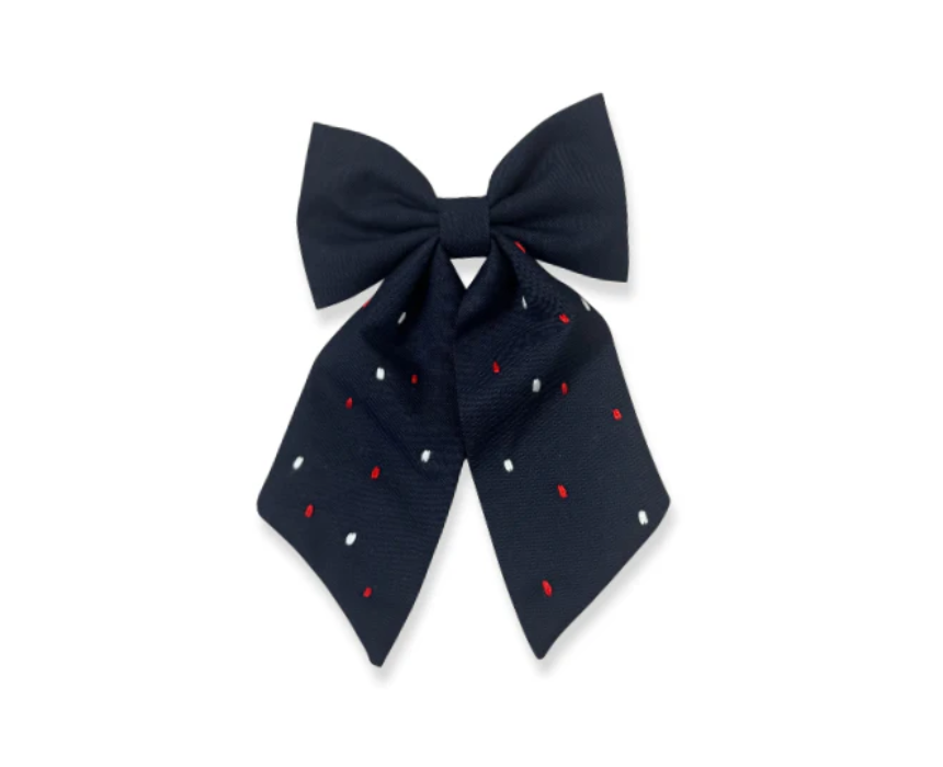 Untitled design (5) Dotted Hair Bow - Image 1