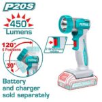 Total 20V Cordless Work lamp 450 Lumens (tool only) - Image 