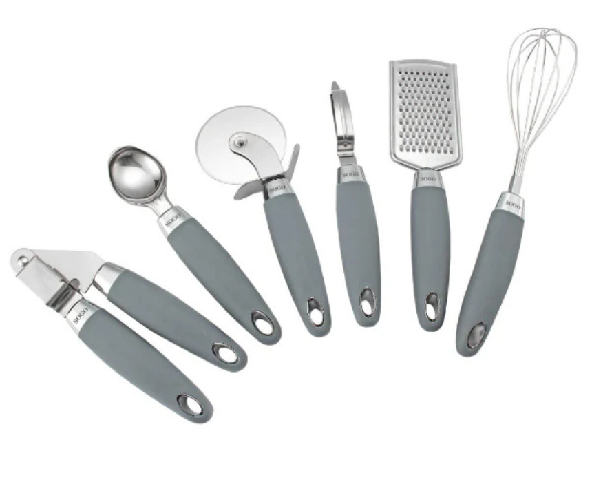 Untitled design Kitchen Utensil Set Pizza Cutter Peeler Whisk - Image 1