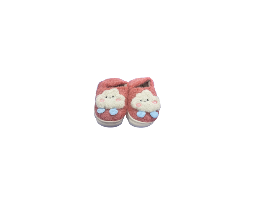 Untitled design Pink Plush Cartoon Cloud Slippers - Image 1
