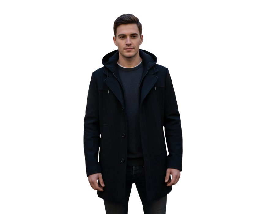 Untitled design Hooded Coat - Image 1