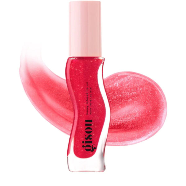 Honey Infused Hydrating Lip Oil - Cherry On The Cake - Gisou