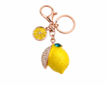 Chic Lemon Charm Keychain - Image 