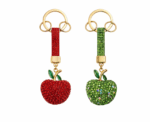 Sparkling Apple Charm Keychain - Image 