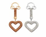 Sparkling Heart Charm Keychain - Image 