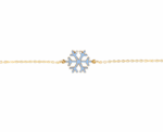 Enamel Snowflake Bracelet - Image 