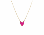 Enamel Heart Necklace - Image 