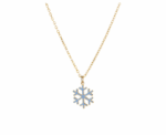 Enamel Snowflake Necklace - Image 