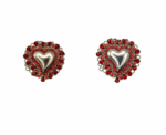 Sacred Heart Crystal Brooch - Image 