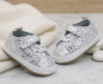Geometric 3D silver sneakers - Image 