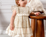 Ivory Meadow Ruffle Dress 9M-3Y - Image 