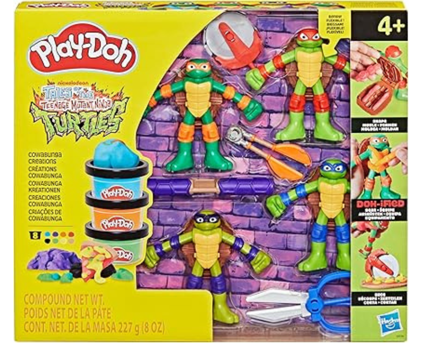 1 PLAY DOH Teenage Mutant Ninja Turtles Cowabunga Creations - Image 1