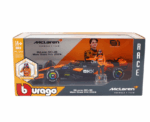 BURAGO 1 24 MCL38 OSCAR PIASTRI 81 WITH HELMET - Image 
