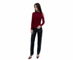 Ella Top In Burgundy - Image 