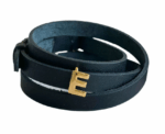 Strap Leather Bracelet with Charms - Image 