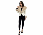 Bella Jacket In Beige - Image 