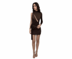Zea Dress In Brown - Image 