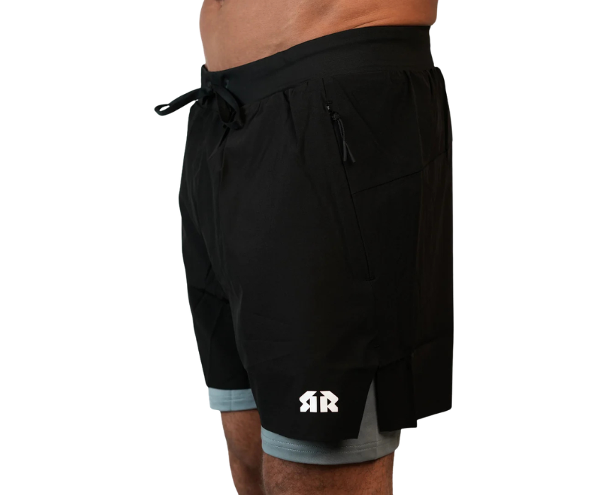 1 Rise Dual Force Gym Shorts for Men - Image 1