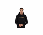 Karl Lagerfeld Signature Hoodie – Black & Gold - Image 
