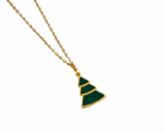 Christmas Tree Enamel Necklace - Image 