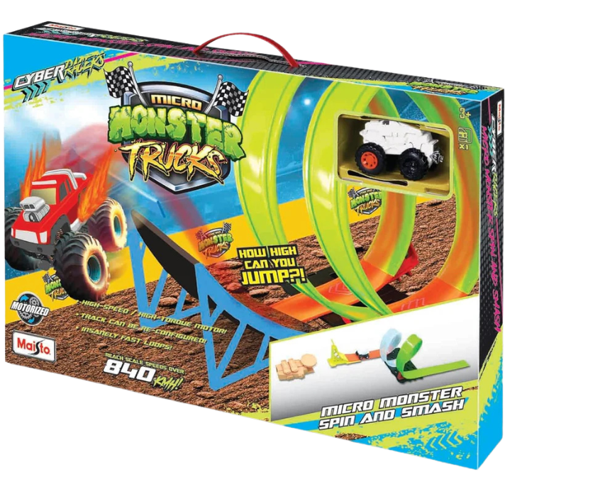1 Cyber Racers Micro Monster Spin And Smash - Image 1