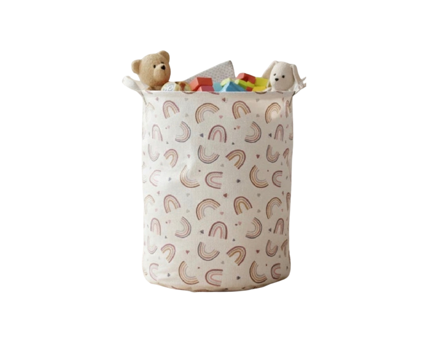 1 Rainbow Printed Storage Basket - Image 1