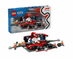 LEGO F1 Pit Stop And Pit Crew With Ferrari Car 60443 - Image 