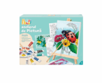 HappiHobbi Painting Workshop Acrylic Drawing Set With Wooden Easel - Image 