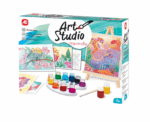 Painting Workshop Aquarelle Drawing Set With Wooden Easel - Image 