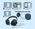 Hyundai Full-Color Touch Display Smart Headphones - Image 