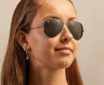 Ray-Ban RB3025 Aviator Large Metal Sunglasses in 55/14 - Image 