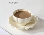 Flower Shape Mug with Saucer - Image 