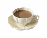 Flower Shape Mug with Saucer - Image 